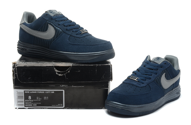 Nike Air Force 1 Low Dark Blue Sneaker - Click Image to Close